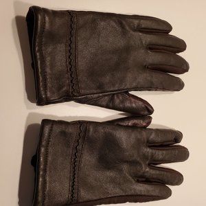 Aris Brown Touchscreen Women's Leather Gloves